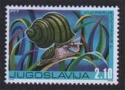 puž živorodni fauna  poštanske marke